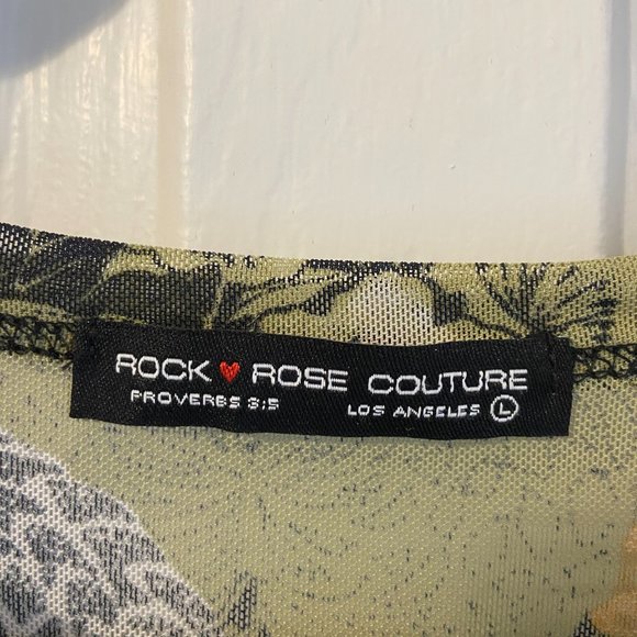 Rock Rose Couture Sheer Top Size Large - Picture 6 of 7